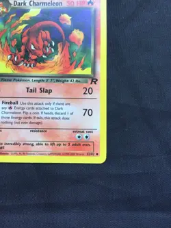 Pokemon Cards: Team Rocket 1st Edition Uncommon: Dark Charmeleon 32/82 - Image 4