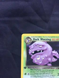 Pokemon Cards: Team Rocket 1st Edition Rare: Dark Weezing 31/82 - Image 2