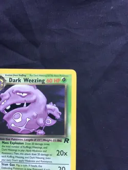 Pokemon Cards: Team Rocket 1st Edition Rare: Dark Weezing 31/82 - Image 3