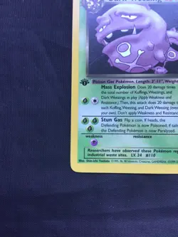 Pokemon Cards: Team Rocket 1st Edition Rare: Dark Weezing 31/82 - Image 5