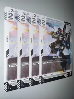 Gundam TCG GD02-079 Rick Dias X4 Playset Card Game CCG English - Image 2