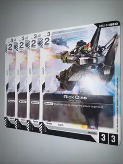 Gundam TCG GD02-079 Rick Dias X4 Playset Card Game CCG English - Image 3