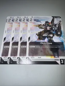 Gundam TCG GD02-079 Rick Dias X4 Playset Card Game CCG English - Image 4