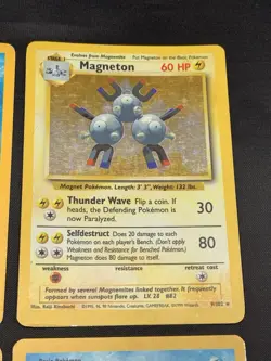 Vintage Holo Rare Pokemon Cards WOTC 1999 Base Set, Fossil, Jungle MP/HP Raichu - Image 4