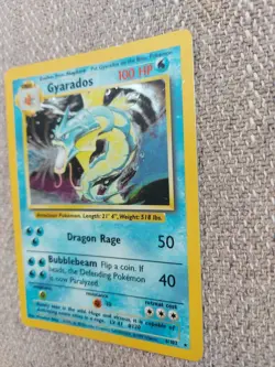Pokemon TCG Gyarados Base Set Holo Card 6/102 Unlimited Rare Vintage - Image 3