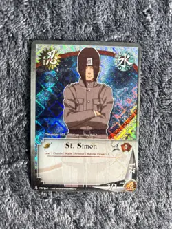 Naruto CCG FOIL St. Simon 190 near mint condition card - Image 1