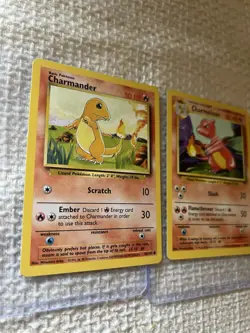 Two Pokemon Cards Vintage Charmander - Image 2