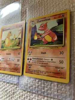 Two Pokemon Cards Vintage Charmander - Image 3