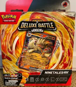 Pokemon TCG Deluxe Battle Deck Ninetales ex 2024 MIB 60 cards - Image 1