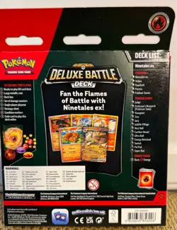 Pokemon TCG Deluxe Battle Deck Ninetales ex 2024 MIB 60 cards - Image 2