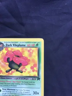 Pokemon Cards: Team Rocket 1st Edition Rare: Dark Vileplume 30/82 - Image 3