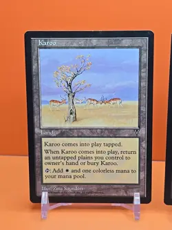 (2) 1996 Magic The Gathering KAROO VISIONS PLAYED - Image 2
