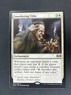 MTG Smothering Tithe, Ravnica Allegiance, 022/259, Near Mint Rare - Image 1