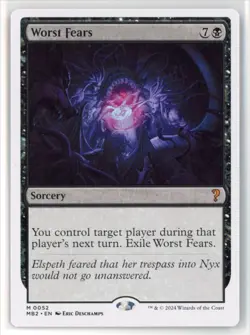 MtG MB2 Worst Fears #52 White Border Non-Foil - Image 1