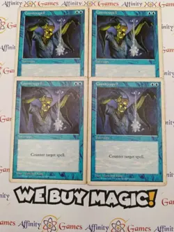 MTG | Counterspell PLAYSET | 5th Edition | Regular | Heeavily Played | English - Image 1