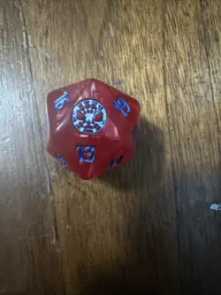 2025 Magic The Gathering Spider-Man Oversized D20 Spin Down Life Counter TCG Die - Image 1