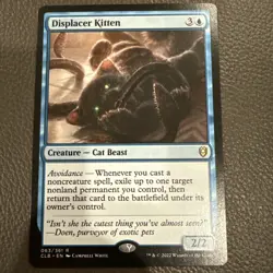 MtG Displacer Kitten - NM - Commander Legends: Battle for Baldur’s Gate - Image 1