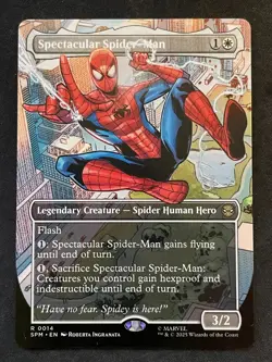 MTG Spectacular Spider-Man (Borderless), NM-Mint, (SPM #0014) Regular - Image 1