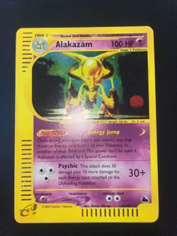 PSA 7 Alakazam H1/H32 Skyridge Holo Pokemon Card NEARMINT Eng - Image 1