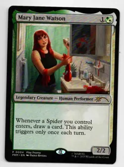 MTG Spider-Man Mary Jane Watson Play Promo Magic The Gathering P0004 - Image 1