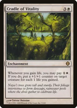 Cradle of Vitality 1x MtG Shards of Alara SP/NM - Image 1