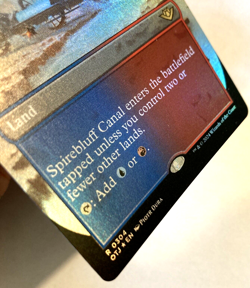 MTG Spirebluff Canal BORDERLESS FOIL Outlaws of Thunder Junction 304 NM - Image 2