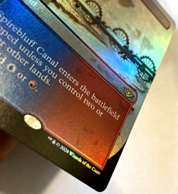 MTG Spirebluff Canal BORDERLESS FOIL Outlaws of Thunder Junction 304 NM - Image 3