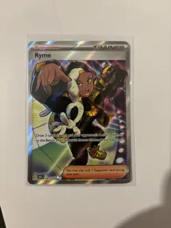 Pokemon TCG Ryme 221/197- Obsidian Flames- Full Art Trainer- Pack Fresh- NM. - Image 1