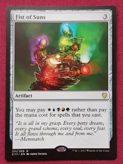 Magic The Gathering COMMANDER 2017 C17 FIST OF SUNS artifact card MTG - Image 1