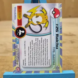 Raichu #26 Topps Series 1 Blue Back Card Non Holo - Image 2