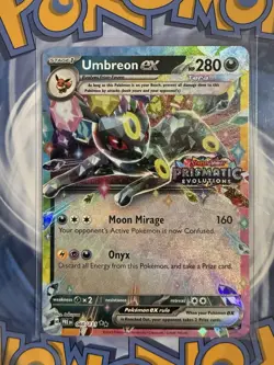 Pokemon TCG Umbreon EX 060/131 Prismatic Evolutions Stamped Promo Near Mint - Image 3