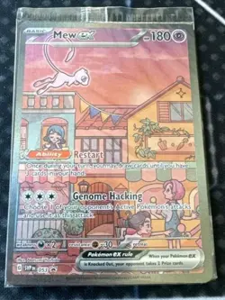 Mew ex SVP 053 Pokemon TCG Scarlet Violet 151 Black Star Promo Full Art SEALED - Image 1