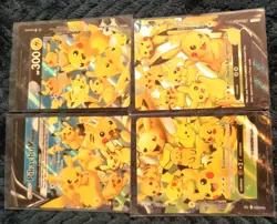 PIKACHU V-UNION Complete 4 Card Promo Lot 25th Anniversary Pokemon Cards NM - Image 2