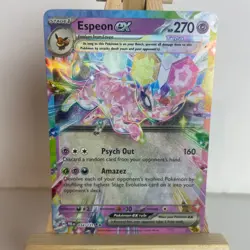 Espeon EX 34/131 Prismatic Evolutions Holo Double Rare Pokemon Light Play+ - Image 1