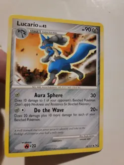 Lucario (U) Pokemon Platinum Base Set Card # 53 2009 Nintendo 53/127 - Image 1