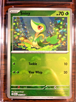 Snivy Poke Ball Reverse Holo #001 - CGC MINT 9 - 2025 Black Bolt - Pokemon TCG - Image 2
