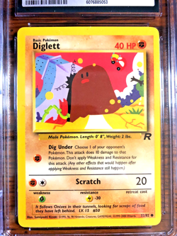 Diglett Common #52 - CGC NM/MINT+ 8.5 - 2000 Team Rocket Unlimited - Pokemon TCG - Image 2