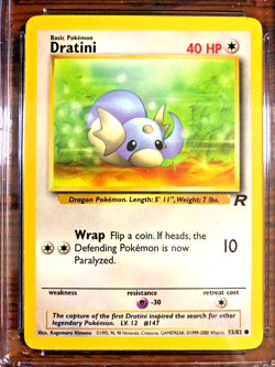 Dratini Regular Common #53 - CGC MINT 9 - Team Rocket Unlimited - Pokemon TCG - Image 2