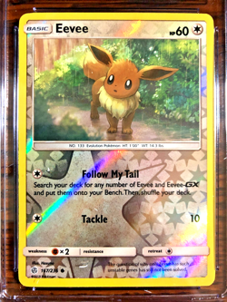 Eevee Reverse Holo Common #167 - CGC MINT 9 - 2019 Cosmic Eclipse - Pokemon TCG - Image 2