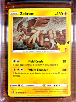 Zekrom Holo Rare #010 - CGC MINT 9 - 2021 SWSH Celebrations - Pokemon TCG - Image 5