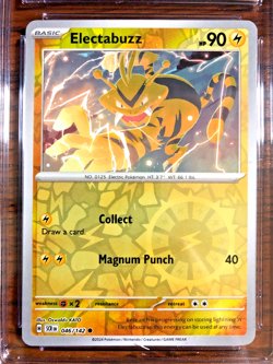 Electabuzz Reverse Holo #046 - CGC NM/MINT+ 8.5 - SV Stellar Crown - Pokemon TCG - Image 2