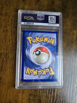 1999 POKEMON BASE SET UNLIMITED #1 ALAKAZAM-HOLO PSA 8 - Image 2