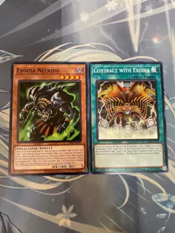 YUGIOH - EXODIA NECROSS + CONTRACT WITH EXODIA - LDK2 - UNLIMITED - NM - COMMON - Image 1