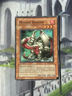 YU-GI-OH Masked Dragon Common englisch SD1-EN009 Maskierter Drache - Image 1