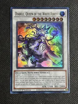 YuGiOh! Diabell, Queen of the White Forest MP25-EN221 Ultra Rare 1st Edition NM - Image 1
