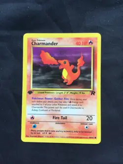 Pokemon Cards: Team Rocket 1st Edition Common: Charmander 50/82 - Image 1