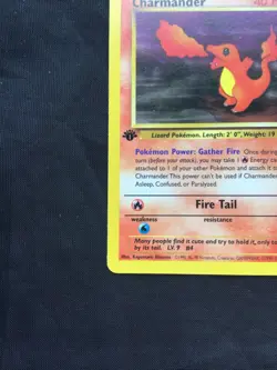 Pokemon Cards: Team Rocket 1st Edition Common: Charmander 50/82 - Image 5