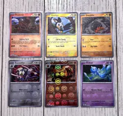 Pokemon TCG Lot of x6 NM Pokeball Reverse Holo Cards from White Flare/Black Bolt - Image 1