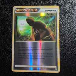 Seeker 88/102 HGSS Triumphant Reverse Holo Pokemon Card Mew Cameo Artwork LP - Image 1