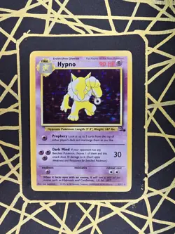 🔥 Hypno 8/62 🔥 Original Holo Rare Fossil Set Pokemon Card WOTC TCG 1999 - Image 1